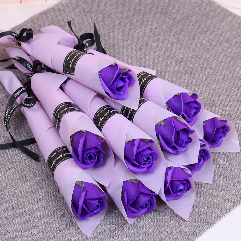 5/10Pcs Soap Artificial Flower Carnation Rose Bouquet Valentine's Day Decoration Home Room Decor Soap Flowers Teacher's Day Gift
