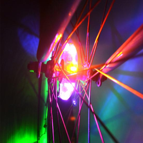 LED Magic Front Tail Spoke Wheel Warning Light Bicycle Cycling Bike Accessories