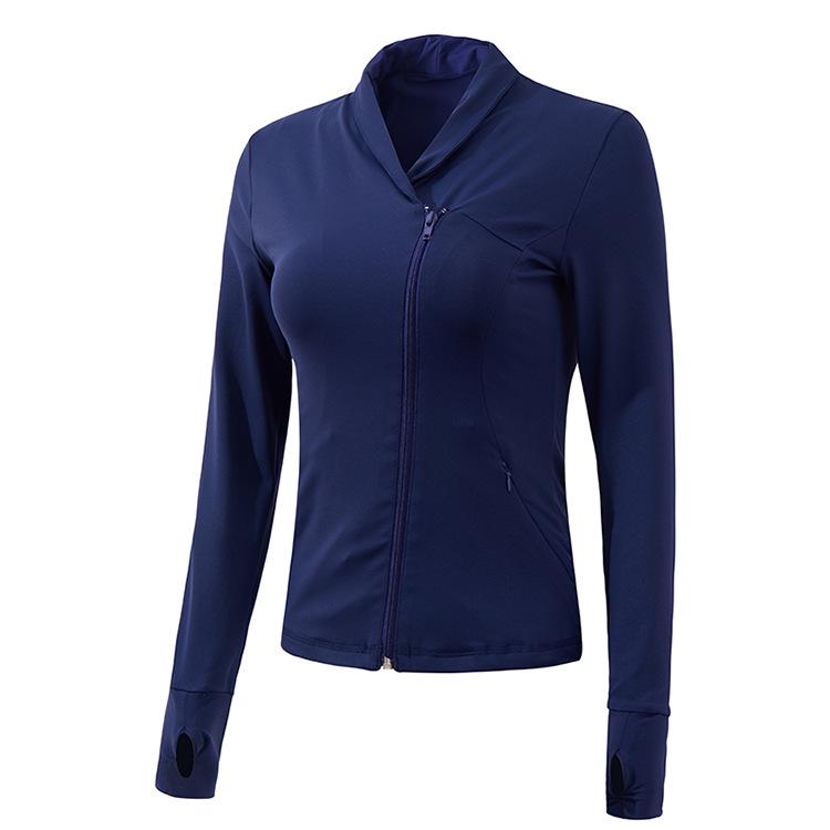 Women's Quick-Dry Long Sleeve Zippered Fitness Jacket
