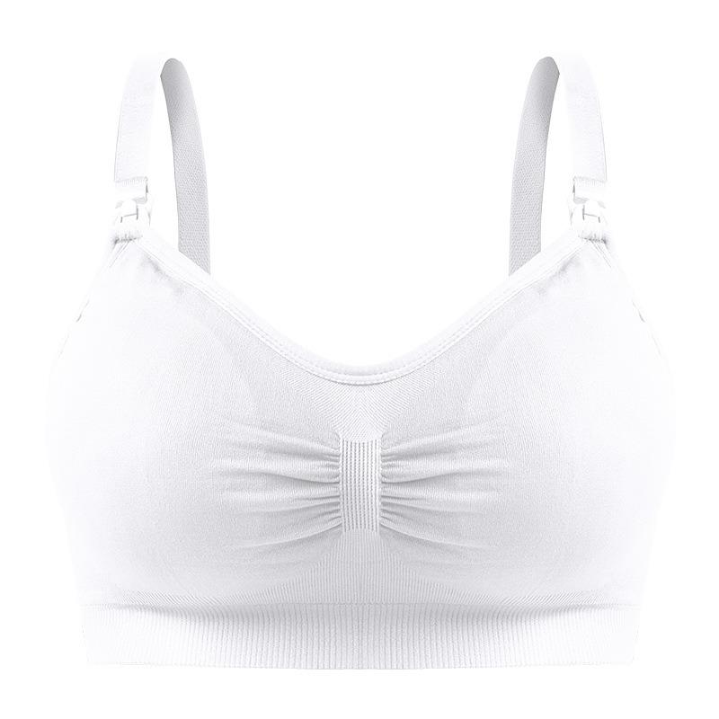 Plus Size Wireless Front Buckle Maternity Nursing Bra For Breastfeeding M