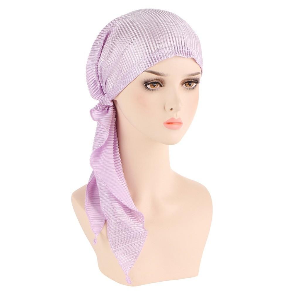 Elastic Cotton Women's Beanie Cap Soft Lady's Muslim Hijab Headscarf Turbantes Caps Muslim Women