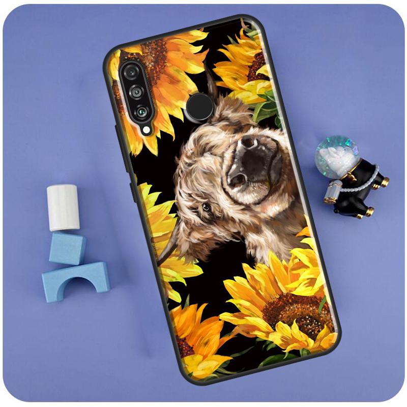 Highland Cows For Huawei Nova 3i 7i 8i 11i 12i 9 10 SE Y60 Y61 Y70 Y72 Y73 Y90 Y91 P20 P30 P40 Lite Case
