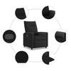 Relax Chair Black Fabric