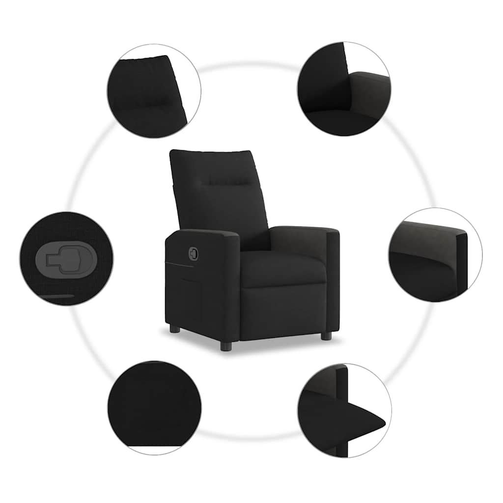 Relax Chair Black Fabric