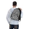 Black And White Striped Backpack Abstract Lines Stylish Backpacks Women Men Sport Pattern School Bags High Quality Rucksack