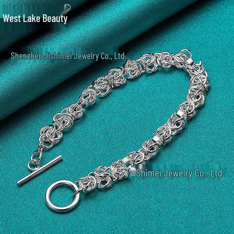 West Lake Geometric Multi-Circle Braided Bracelet
