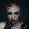 Meier Rhinestone Fishnet Headband - Trendy Holiday Carnival Sparkling Diamond Face Mask - Performance Hat
