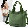 Literary and Artistic Simple Handbag New Japanese Canvas Bag Women's Large Capacity One-shoulder Crossbody Bag