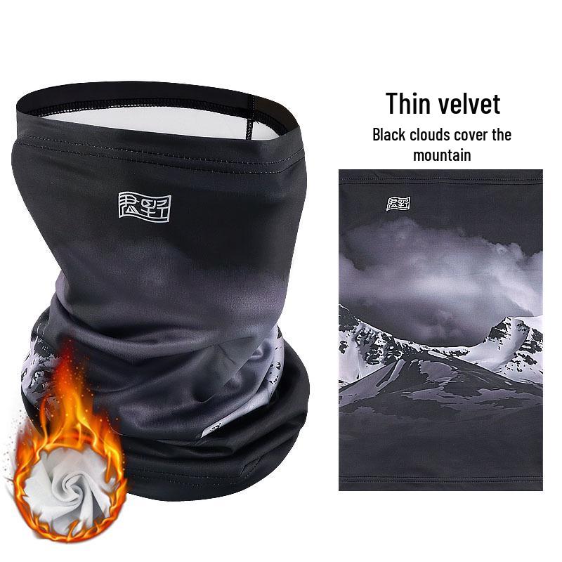 Unisex Fleece-Lined Neck Gaiter for Cycling: Windproof Mask & Cold Protection Neck Warmer.