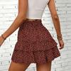 Women's Summer Fashionable Elastic Waist Floral Print Holiday Casual Shorts