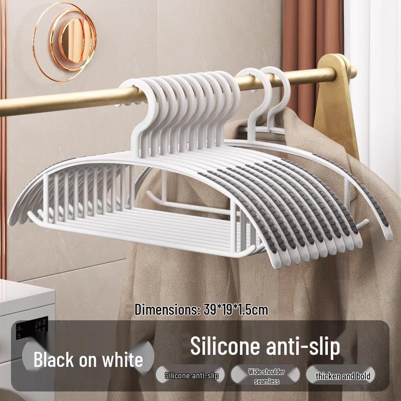 Rutschfester Breitschulter-Kleiderbügel mit spurloser Polsterung für Kleiderschrank und Trockenschutz