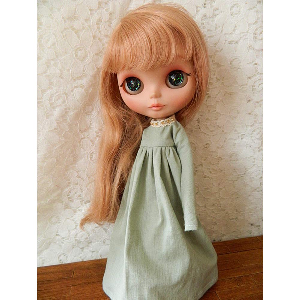 rakulifey Blythe Costume Outfit Blythe Doll Clothes 4 Colors Gift (Green)