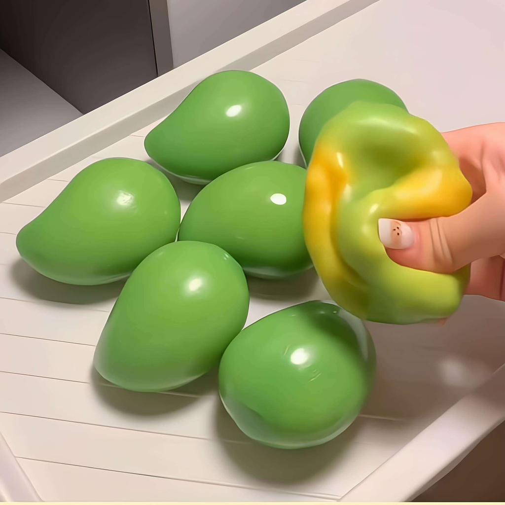 Juguete Anti Estrés Mango Squishy que Cambia de Color Asmr Juguetes para Apretar para Adultos Recuerdos de Fiesta de Navidad