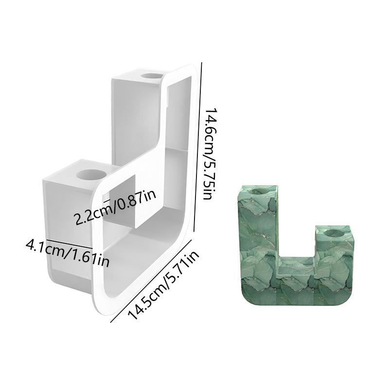 

Подсвечник силиконовая форма ступенчатая форма кристалл эпоксидная смола форма DIY цемент гипс арка подсвечник форма украшение дома