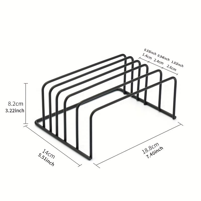 A Cutting Board Rack, 5-tier Open-style Kitchen Storage Rack, Shelf Organizer, Practical Storage Shelf, Utility Racks чёрный