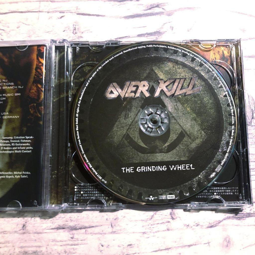 [USED] OVER KILL THE GRINDING WHEEL CD with DVD