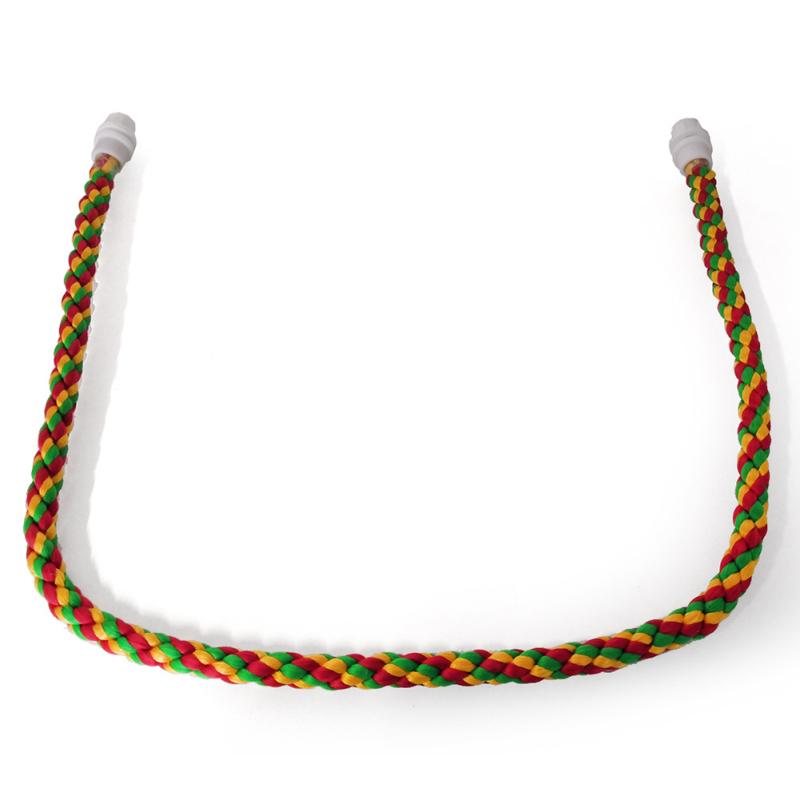 Parrot Colorful Cotton Rope Perch Stand Training Standing Toys Birds Cage Accessories For Hamster