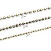 5 Meters/lot 1.5mm 2.0mm 2.4mm Gold Bronze Silver Plated  5 Colors Ball Beads Chain Necklace Beaded DIY Jewelry Findings