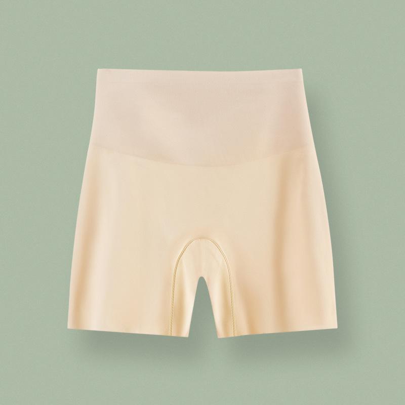 

Women s High-Waisted Tummy Control Seamless Summer Shorts with Butt Lift and Anti-Exposure Design M (suggested for 80-100 lbs) бежевий