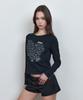 Kyuliti C Love Letter Graphic T-Shirt_Black
