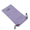 1Pcs Soft Cloth Glasses Bag Drawstring Portable Linen Fabric Eyeglasses Pouch Pocket Multi-Functional Eyewear Cases Accessories