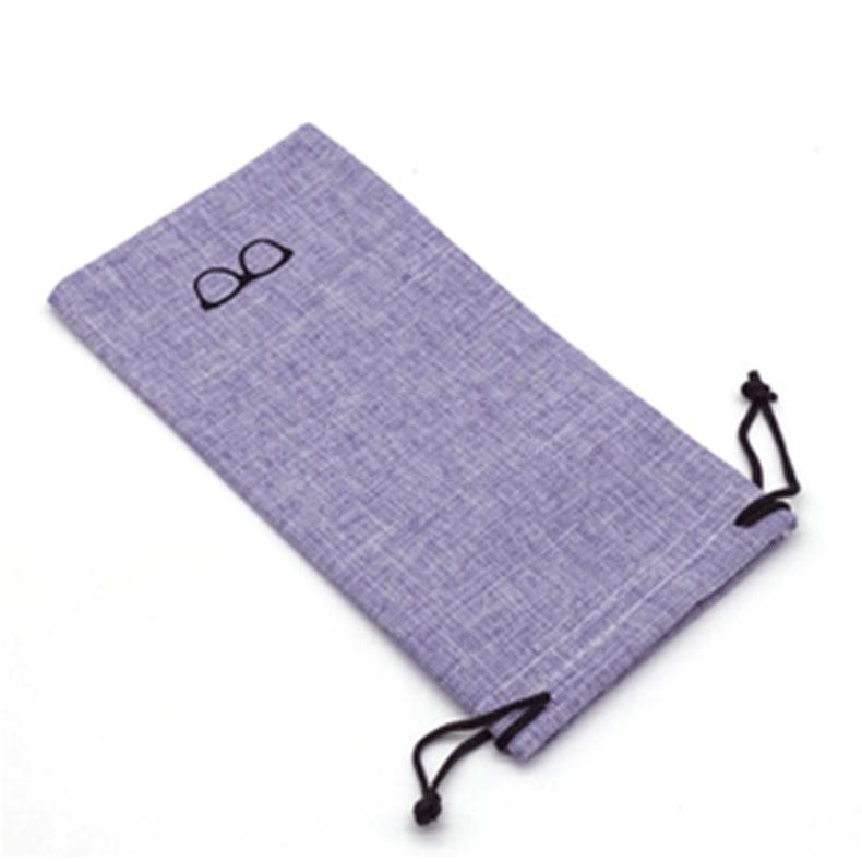 1Pcs Soft Cloth Glasses Bag Drawstring Portable Linen Fabric Eyeglasses Pouch Pocket Multi-Functional Eyewear Cases Accessories