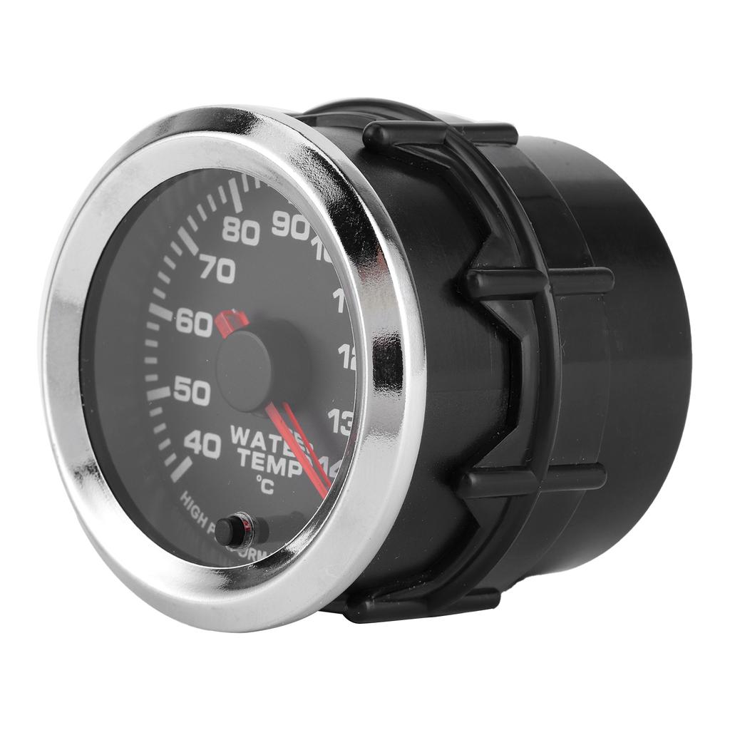 Universal Water Temp Gauge Temperature Meter 7 Color LED Display 52mm 12V W Sensor 40 140 Celsius