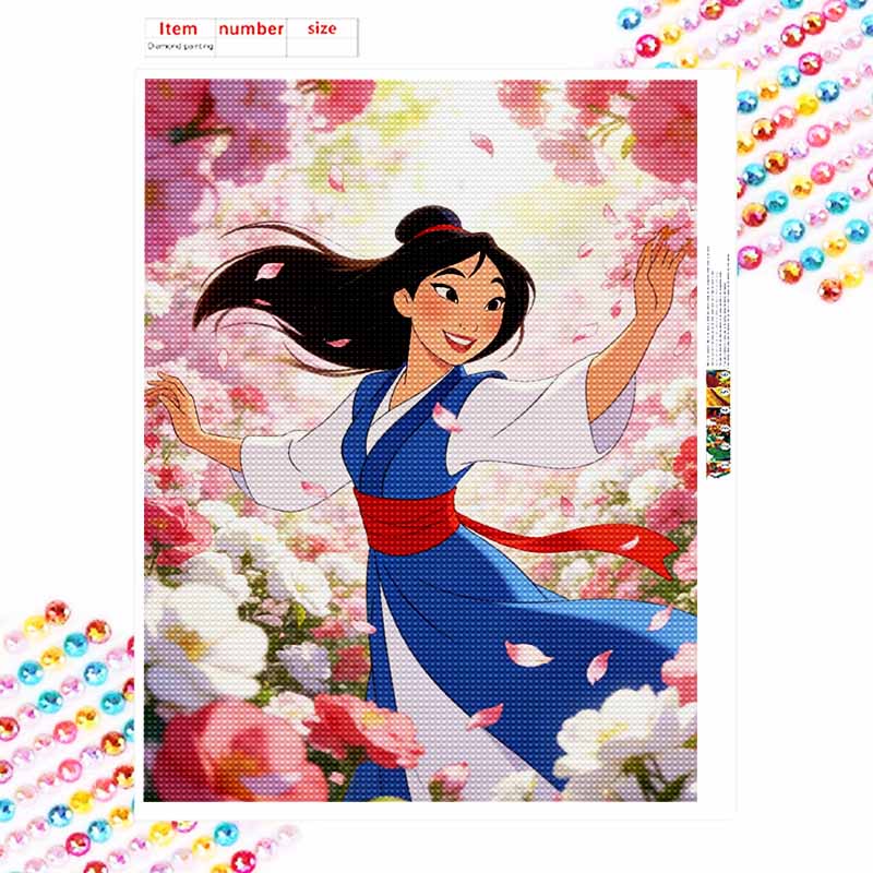 Disney Mulan Diamond Paint Painting Art Kit Handmade DIY5D Home Decor Gift