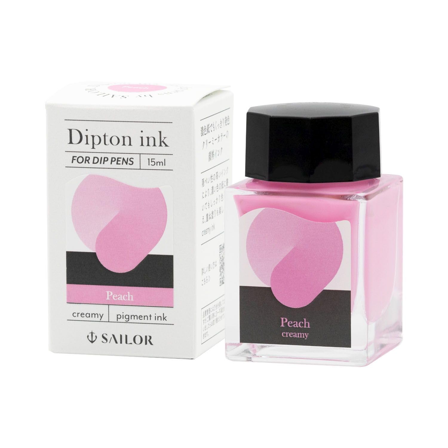 

Sailor Fountain Pen Dip Pen Bottle Ink Dipton Creamy Ink Peach Pigment Ink 15ml 13-1801-202