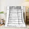 Christian Bible Verses Blanket DesignFlannel blanket for bedroom, living room, sofa, and nap