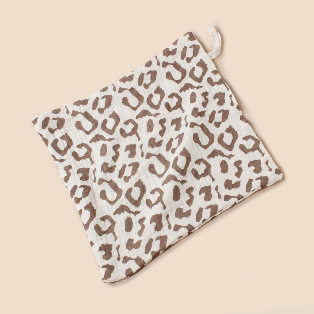 Baby Soft Cotton Muslin Handkerchief with Lanyard