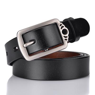 Belt Leather Pin Buckle Cowhide Belt Casual Simple Women'S Belt Belt Belt