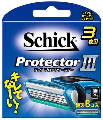 Schick Protector Three Ersatzklinge 3-Klingen (8 Stück)