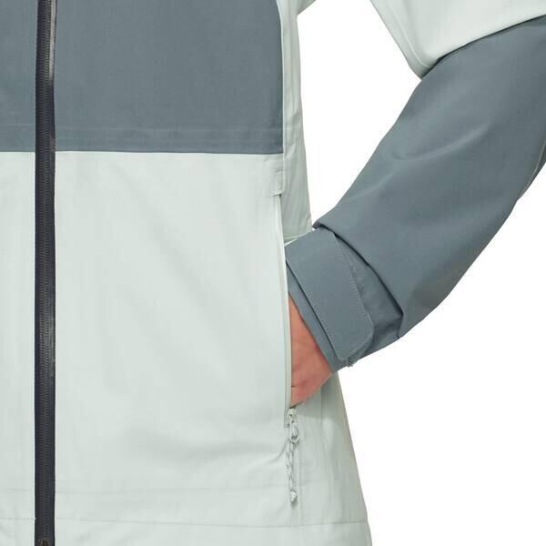 Mammut Linard Guide Hardshell Hooded Jacket (1010-30970) Silver Sage-strata