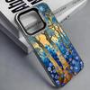 Colorful Silver Back Phone Case G-Gustav K-Klimt 'The Kiss' Painting Compatible with iPhone 17 16 15 14 13 12 11 plus pro Max
