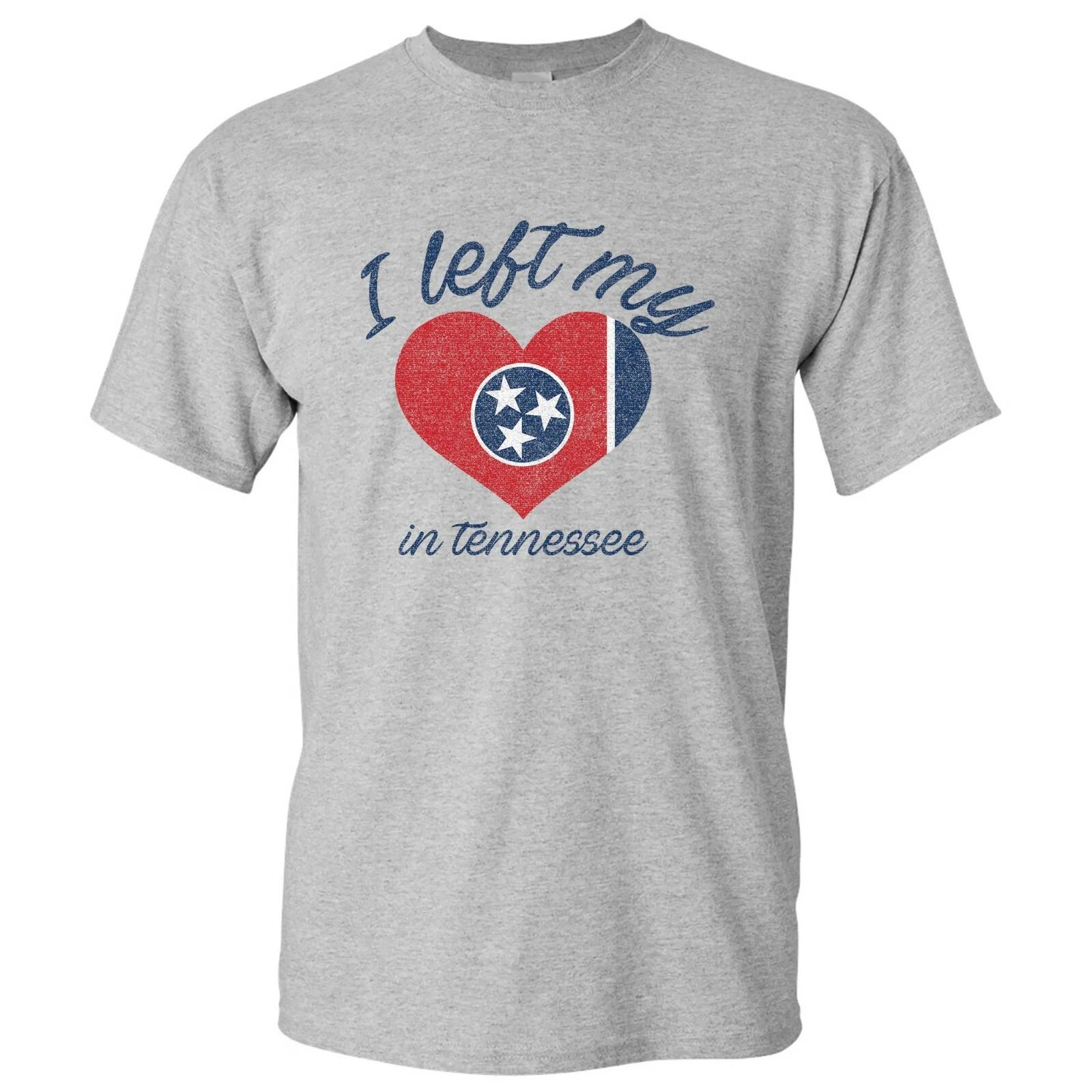 I Left My Heart In Tennessee - Hometown Pride T-Shirt - Sport Grey M