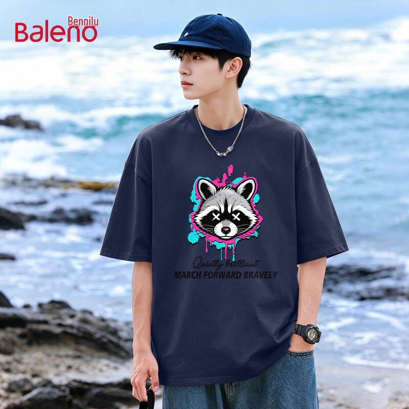 

Baleno Men s 2026 Summer Pure Cotton Short Sleeve T-Shirt 5XL