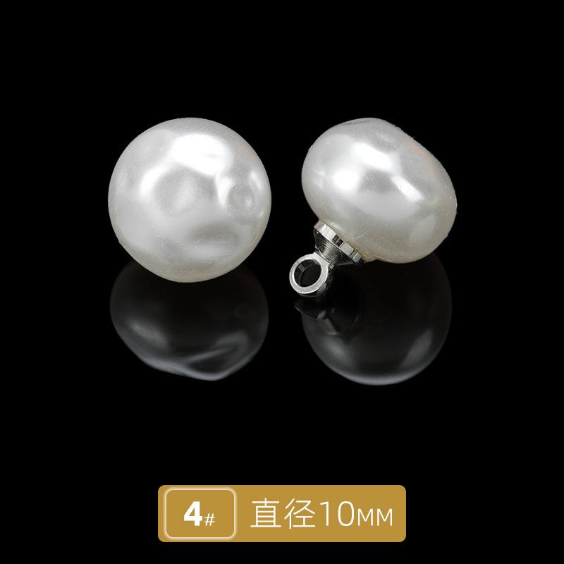 10 szt. Guzik do kardiganu Guzik do czongsamu Guzik do koszuli Perłowy Okrągły Żywiczny Guzik bez dziurki Guzik do koszuli Sukienka swetrowa Guzik z koralikami