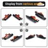Durable-1 Pair Fog Light Left Right Fog Lights Driving Lamps Cover For-BMW 3 Series E46 4 Door 1999 2000 2001 LED Car Day Light