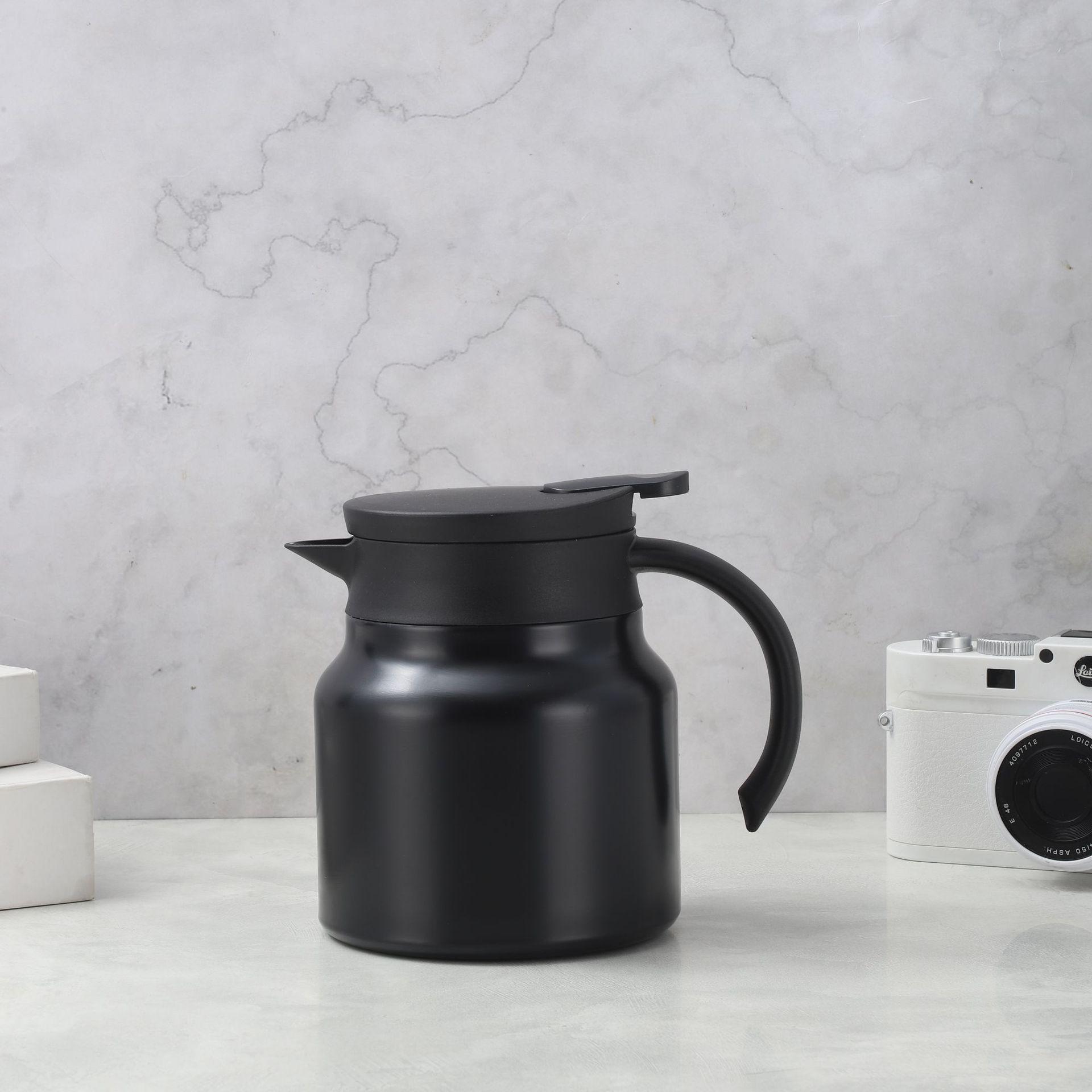 316 Stainless Steel Large Capacity Stewing Tea Pot with Smart Temperature Display 800ml Regular