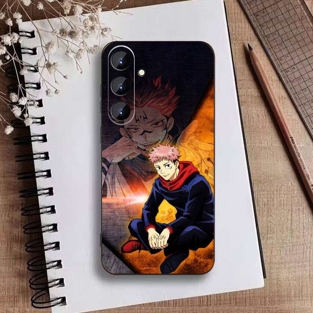 Jujut-su I-Ichiji L-Kaisen Phone Case For Samsung Galaxy A73,A21s,A22,A31,A52,A53,A71,A41Soft Black Shell