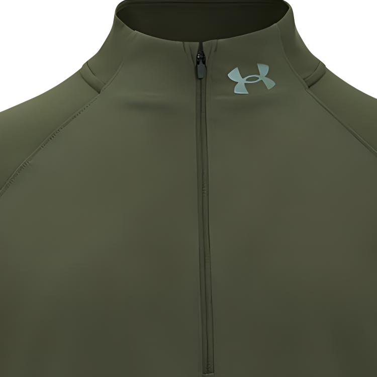 Under Armour Qualifier Breathable Running Long Sleeve T-Shirt Men Tops Dark-Green 1365662-390