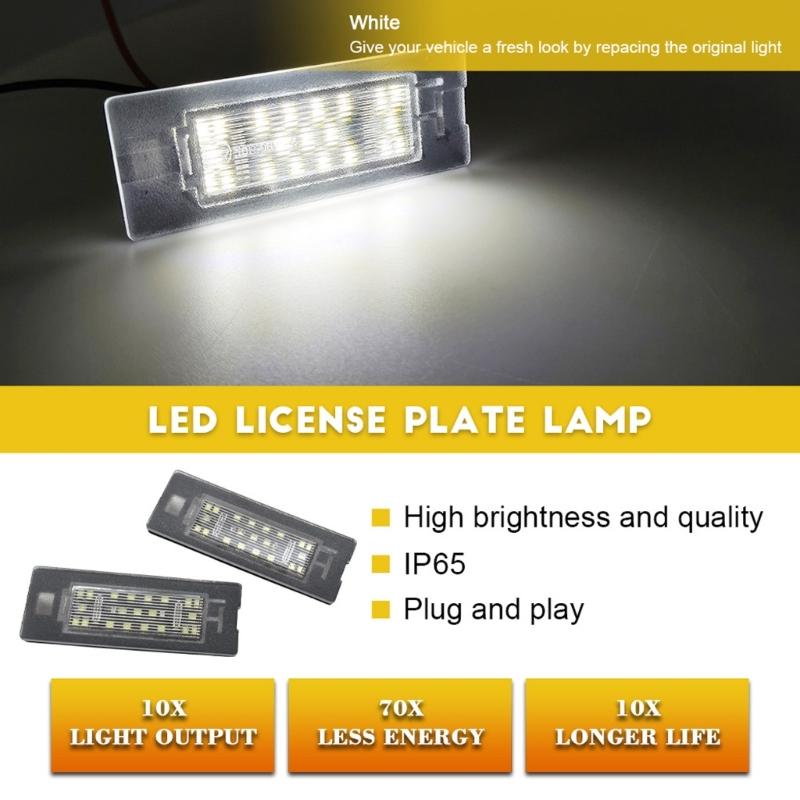 Auto Accessories for Panda MK3 Type 169 2003-2012 LED Number License Plate Light 71734797 License Plate Lamp Replacement