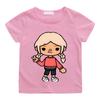 2025 Toca Life World Cartoon Print Toddler Children T-shirts Kids Anime Summer Funny Tees Boys/Girls Harajuku Tops Manga Short Sleeve