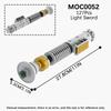 MOOXI Lightsaber MOC Bricks Set Dueling Blaster Laser Movie Space Wars Light Sword Hilt DIY Building Block Weapon Kids Toys Gift