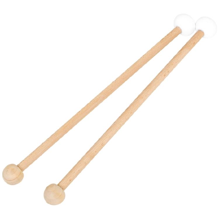 Double Side Drumsticks Ergonomic Handle Drum Sticks Wood and Felt Texture Suitable for Stage Performances and Practice