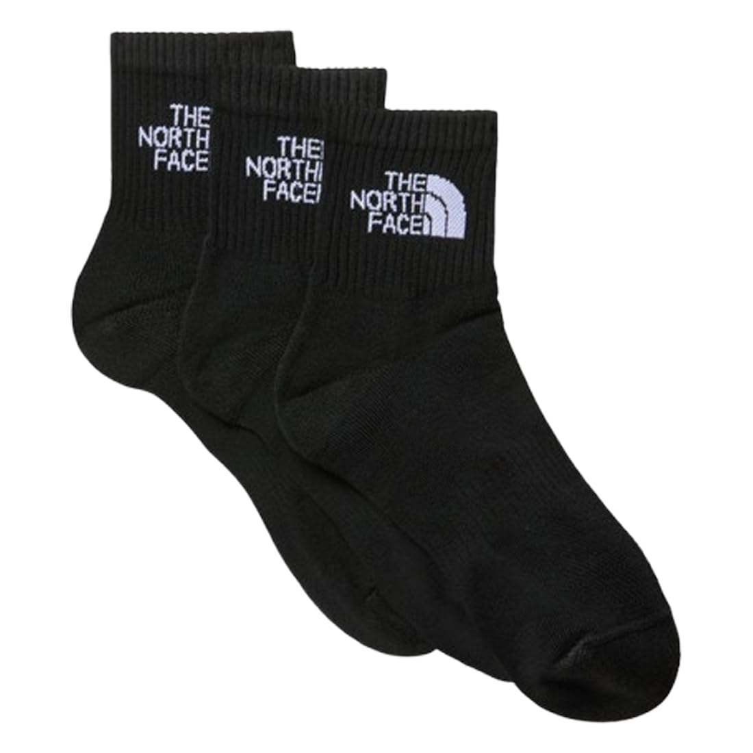 

The North Face Multi Sport Cush Crew Assorted Size Men s Socks, 3-Pair Set, Mid-Length, Logo, M, NF0A882G, TNF_BLACK(JK3)