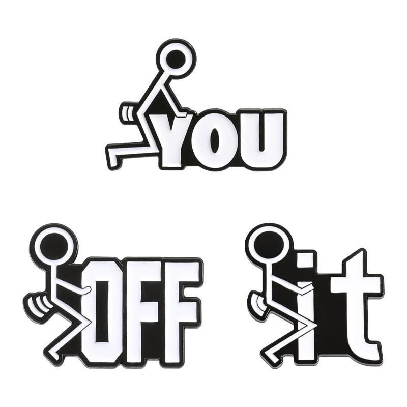 Character Cartoon Adorable Brooches In Alloy Material For Fashionable Decorations Unisex