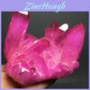 Exquisite Titânio Cristal de Aglomerado de Quartzo Druzy Natural Geodo Vermelho Gema Espécime Decoração Para Acentos Elegantes de Casa
