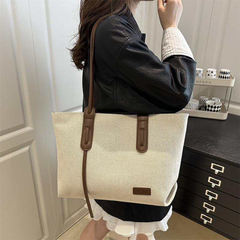 Casual personality women's tote bag large capacity bag fashion trend texture simple new shoulder bag